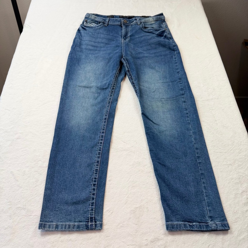 Nick Danger Athletic Fit Jeans Mens W32 L30 Blue Good Stretch Denim‎